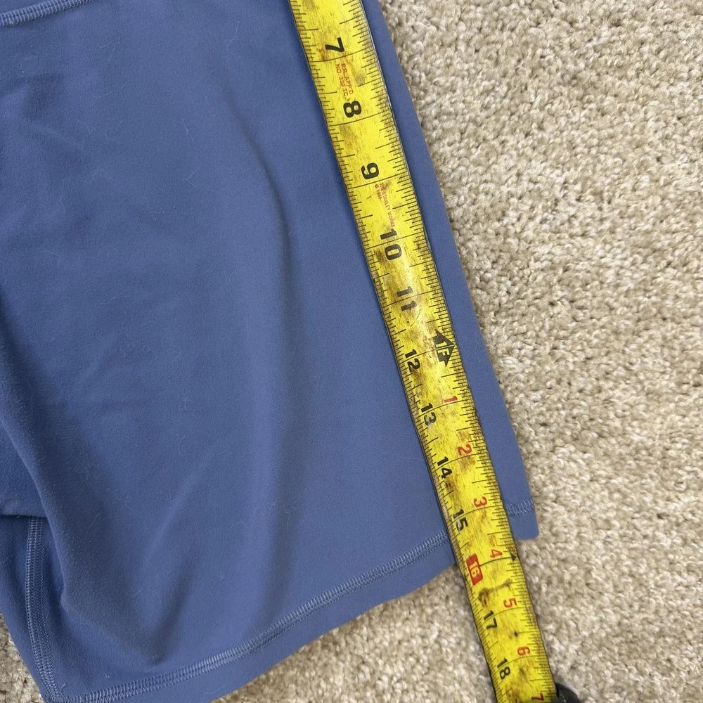 Lululemon Bike Shorts Womens 4 Blue High Rise 6